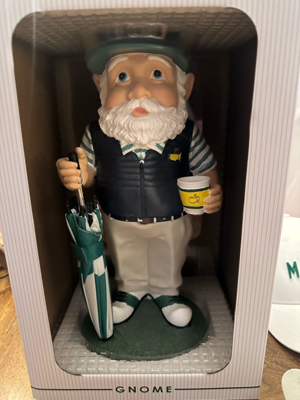 Masters Green and White Golf Gnome Duo Figurines